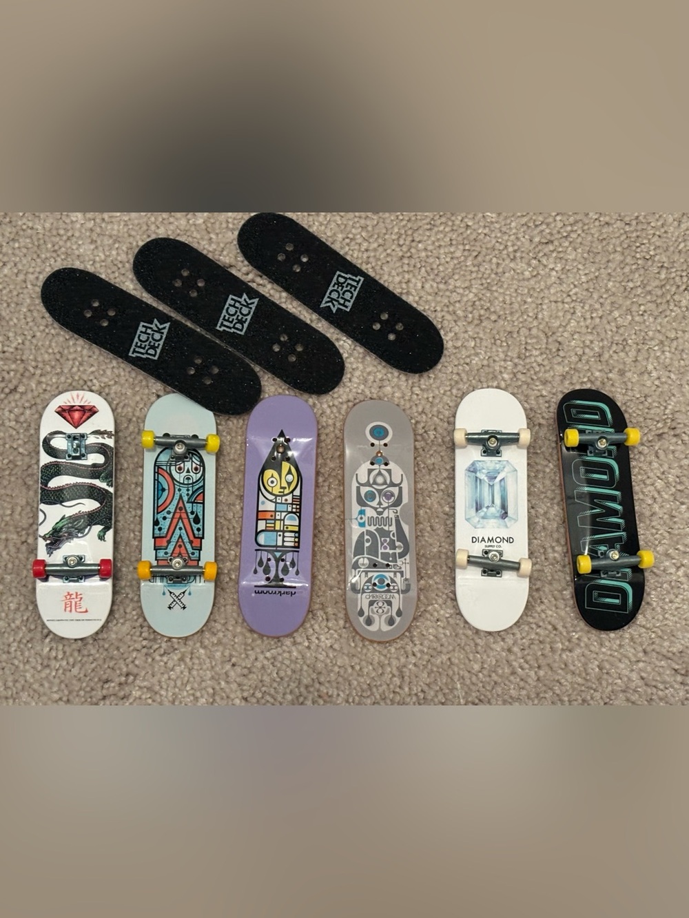 Tech Deck Darkroom Diamond Supply Fingerboard Set Grip Tape Powell Peralta